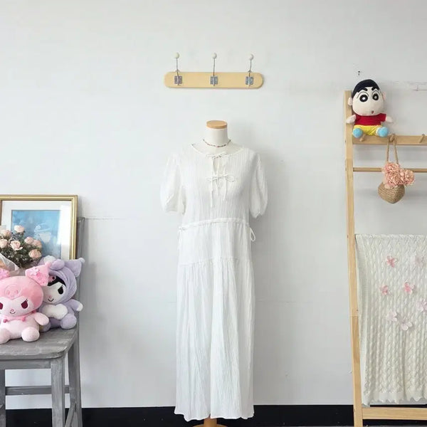 [BUNJANG] 8seconds White Summer Dress / 빈티지 만원샵 8세컨즈 화이트 썸머 원피스
