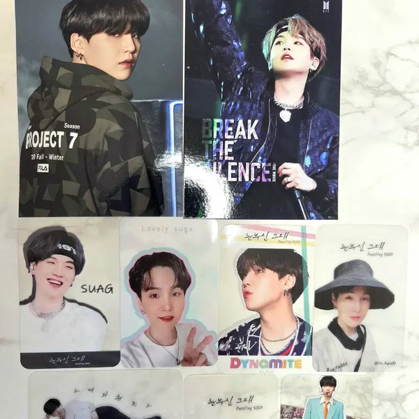 [BUNJANG] BTS Suga Bundle Set Photocards / *bts 방탄소년단 슈가 포토카드 굿즈 일괄 suga