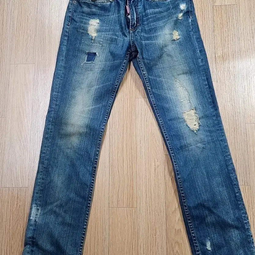 [BUNJANG] DSquared2 Denim Washed Jeans / 디스퀘어드2 데님 청바지 워싱진