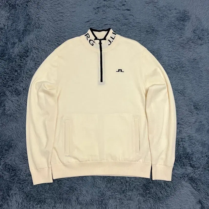 [BUNJANG] J.LINDEBERG Ivory Windproof Knit L / (정품)제이린드버그 아이보리 방풍 니트 L