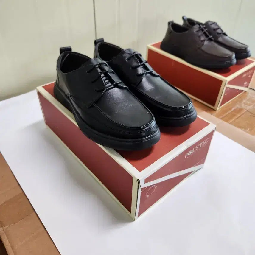 [BUNJANG] Men's Derby Shoes - Black Synthetic Leather / 더비슈즈 새상품 13,000원 입니다