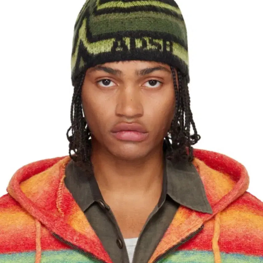 [BUNJANG] Andersson Bell Khaki Paint Beanie (Unsealed New) / (미개봉 새상품)앤더슨벨 카키 페인트 비니