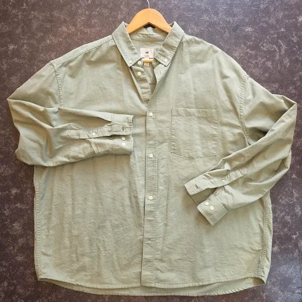 [BUNJANG] H&M Relaxed Fit Linen Shirt / H&M의 릴렉스 핏 린넨 셔츠