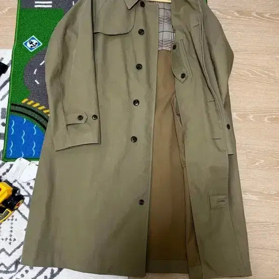 [BUNJANG] Pigbell Khaki Cotton Coat Size 2 / 피그벨 카키컬러 코트 2사이즈