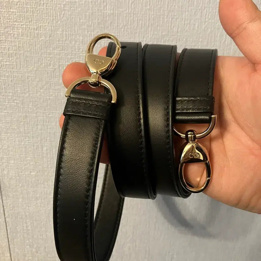 [BUNJANG] Dior Black Leather Strap with Gold Buckle / 정품 디올 블랙 스트랩 새상품 저렴하게 판매합니다.
