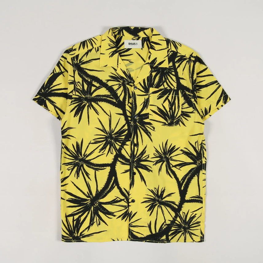 [BUNJANG] Deus Ex Machina Hawaiian Shirt Lemon 2XL / 새) 데우스엑스마키나 하와이안 셔츠 레몬 2XL 수영 서핑