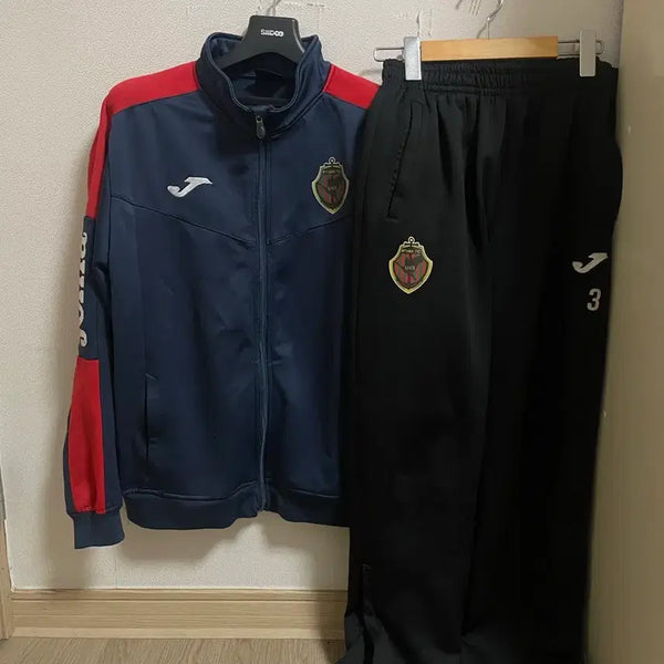 [BUNJANG] SKK FC Joma Training Set Navy/Red Adult Size 100 / Skk fc축구부 조마 트레이닝세트(100)