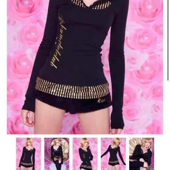 [BUNJANG] Babymetalclub Disco Frill Top Black / 베이비메탈클럽 디스코 프릴 탑 블랙