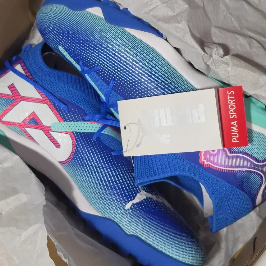 [BUNJANG] Puma Future 7 Pro Cage Bluemazing TF Futsal Shoes / (새상품/275,280) 푸마 퓨쳐 7 프로 케이지 블루메이징 풋살화