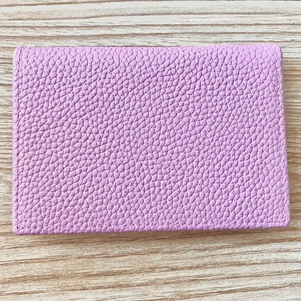 [BUNJANG] Lavender Leather Card Holder / 라벤더 컬러 가죽 카드지갑