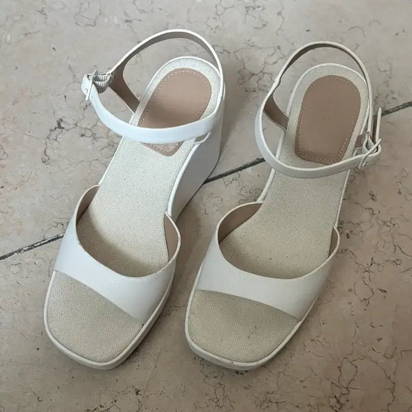[BUNJANG] H&M White Strap Sandals Shoes / H&M 화이트 샌들 스트랩 슈즈