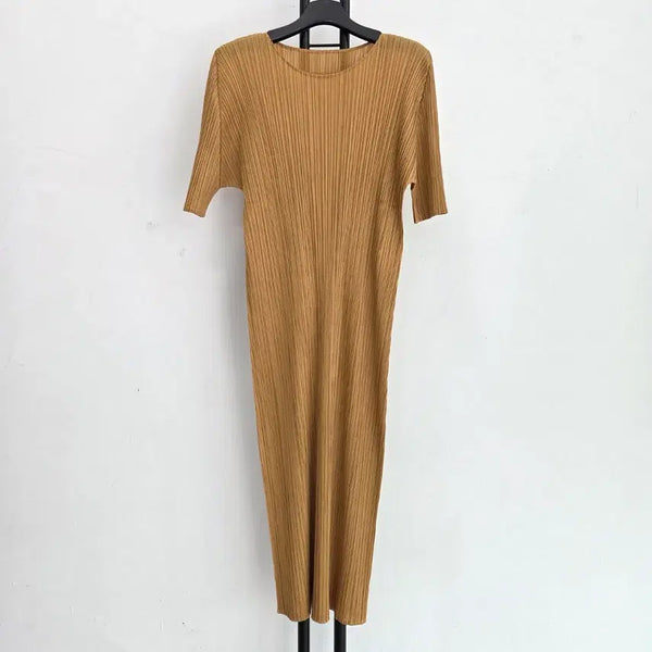 [BUNJANG] Pleats Please Issey Miyake Monthly Dress Gold Yellow / 백화점택정품)) 플리츠플리즈 PLEATS PLEASE 먼슬리 원피스