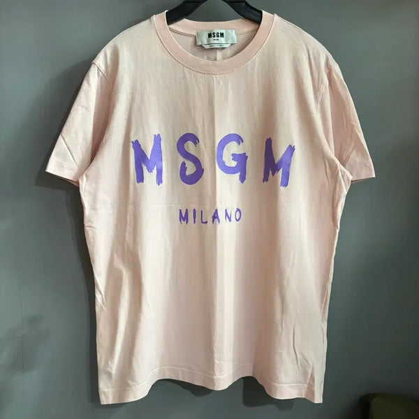 [BUNJANG] MSGM Milano Short Sleeve T-Shirt Pink M / MSGM 밀라노 반팔 티셔츠 핑크 M