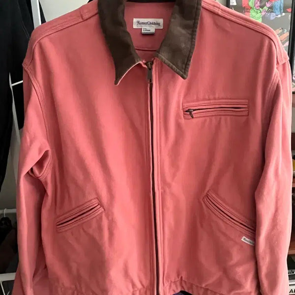 [BUNJANG] Namer Clothing 25SS Hard Faded Work Jacket Pink / 네이머클로딩 핑크색워싱 워크자켓