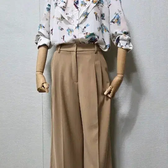 [BUNJANG] ONNI Wide Leg Slacks Pants / 오엔이 와이드 슬랙스바지