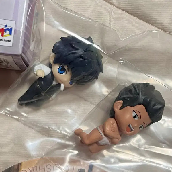 [BUNJANG] Gintama Ochamo Figure + Coaster Set: Hijikata & Kondo / 은혼 오챠토모 피규어 + 코스터 세트 히지 콘도