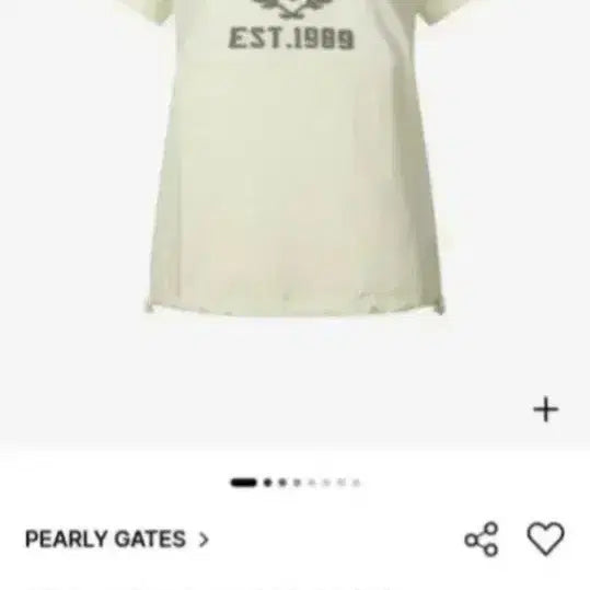 [BUNJANG] PEARLY GATES Smile String T-Shirt / 파리게이츠 스마일 스트링 티셔츠