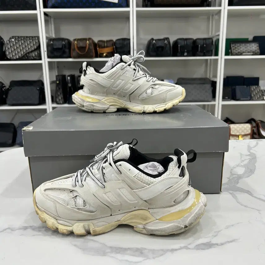 [BUNJANG] Balenciaga Track Sneakers White Size 40 / {40 Size} 발렌시아가 트랙 스니커즈 화이트