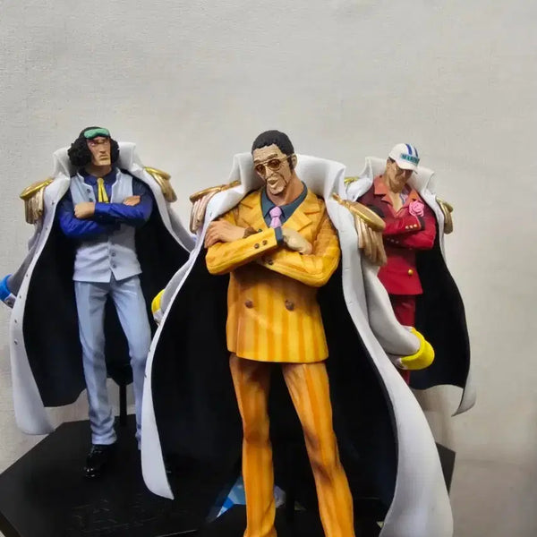 [BUNJANG] Banpresto DX One Piece Marines Admirals Figures: Kizaru, Aokiji, Sakazuki / 고전 원피스 해군대장 피규어 반프레스토 DX 키자루 아오키지 사카즈키