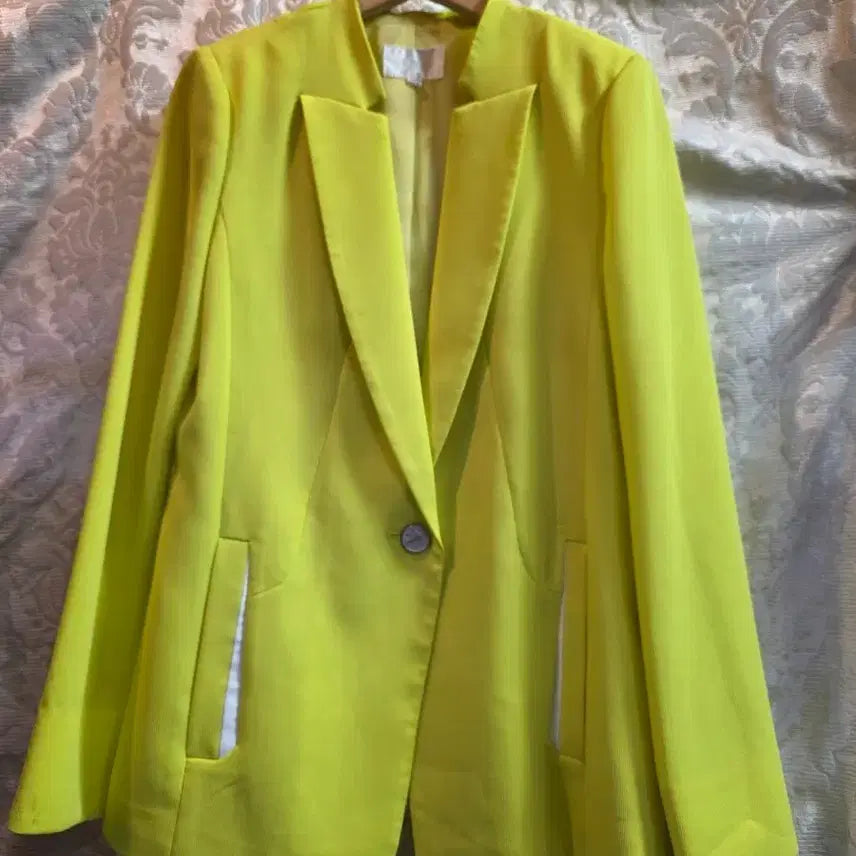 [BUNJANG] Joinus Lime Green Blazer Jacket / 조이너스라임색 여성용 블레이저 자켓