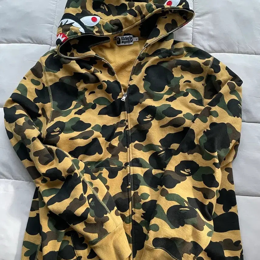 [BUNJANG] BAPE Camo Zip-Up Hoodie XL / BAPE 베이프 카모 후드집업 XL