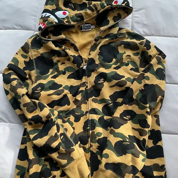 [BUNJANG] BAPE Camo Zip-Up Hoodie XL / BAPE 베이프 카모 후드집업 XL