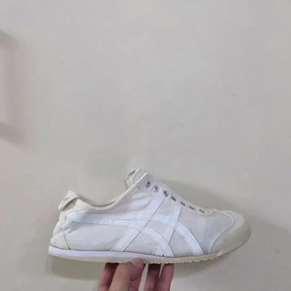 [BUNJANG] Onitsuka Tiger Mexico 66 Slip-On Triple White Canvas Sneakers / [275] 오니츠카타이거 멕시코66 슬립온 트리플화이트ㅡ최저가