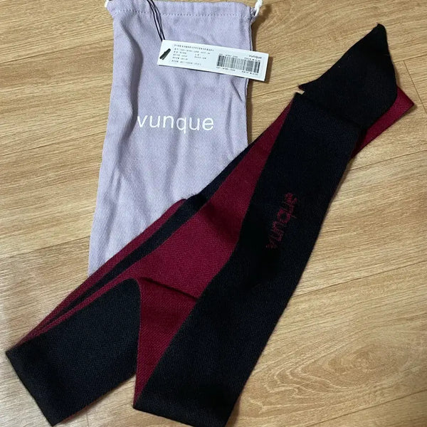[BUNJANG] Vunque Muffler Black/Burgundy / vunque 분트 머플러 블랙/버건디