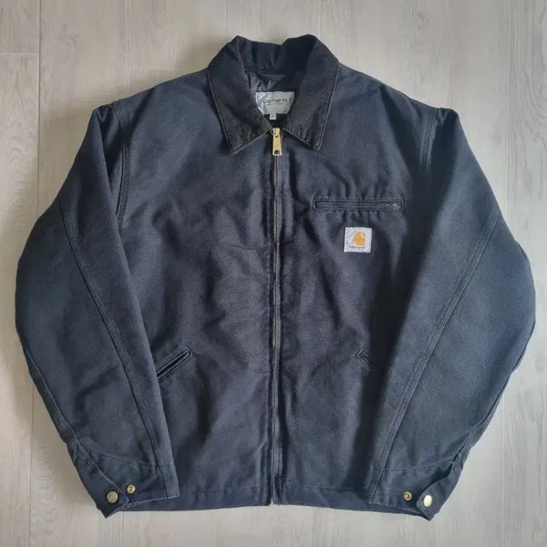 [BUNJANG] Carhartt WIP Organic Dearborn Canvas OG Detroit Jacket Black Aged / 칼하트 WIP 오가닉 디어본 캔버스 OG 디트로이트 자켓 블랙 에이지드