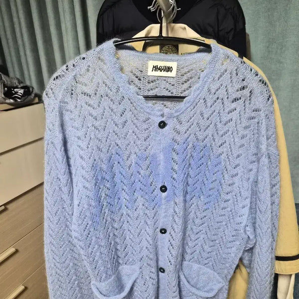 [BUNJANG] MARIANO BIMBO Sky Blue Cardigan (M) / [m]마리아노 빔보 가디건 스카이블루