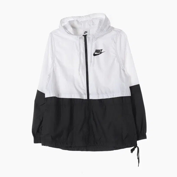 [BUNJANG] Nike Colorblock Windbreaker Jacket / 나이키 블랙 화이트 배색 윈드브레이커 S