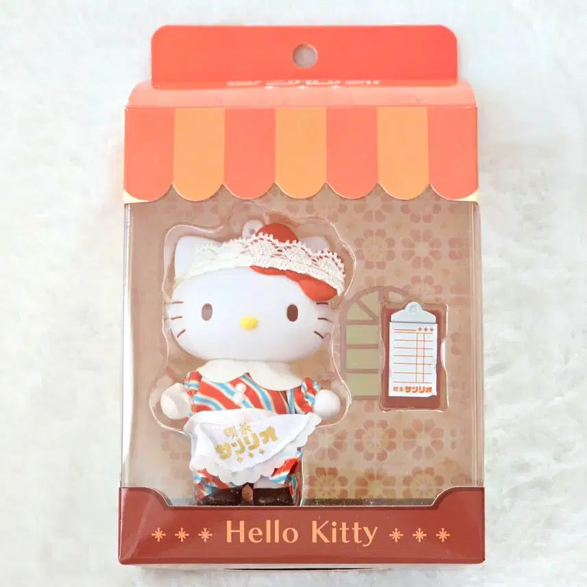 [BUNJANG] Sanrio Kissaten Cafe Hello Kitty Sofubi Figure / 산리오 킷사 산리오카페 헬로키티 소프비 피규어