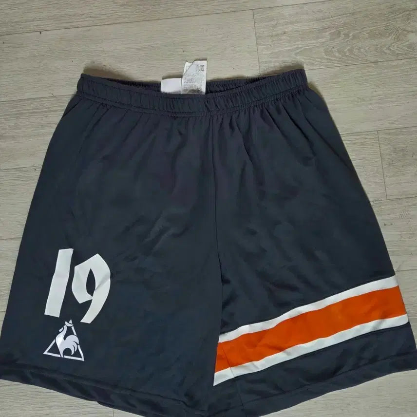 [BUNJANG] Le Coq Sportif Banding Waist Shorts Orange Detail Size 100 / 르꼬끄 스포르티브 반바지 100