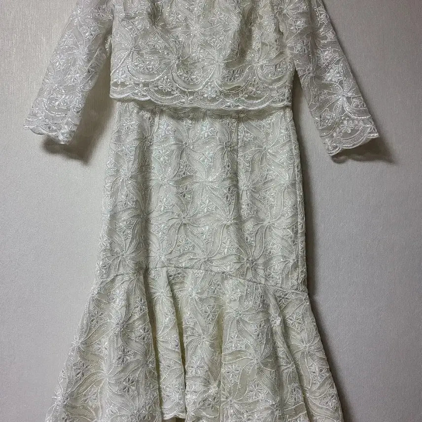 [BUNJANG] Mermaid Wedding Dress with Lace Detail / 최종가격내림)셀프웨딩 머메이드드레스