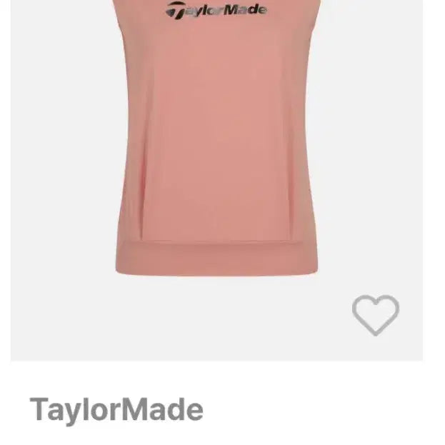 [BUNJANG] TaylorMade Sleeveless T-Shirt Pink / [24ss](새상품)  테일러메이드 핑크색 민소매티셔츠 90