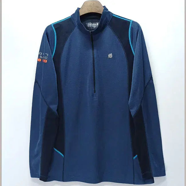 [BUNJANG] Lafuma Zip-Up Long Sleeve T-Shirt Navy 100 / 라푸마 정품 집업 긴팔 티셔츠 100 J-324