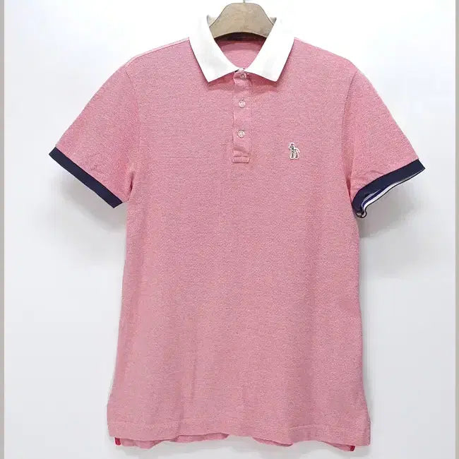 [BUNJANG] Hazzys Slim Fit Short Sleeve Polo T-Shirt Red Size 95 / 헤지스 정품 슬림핏 반팔 카라티 95 J-538