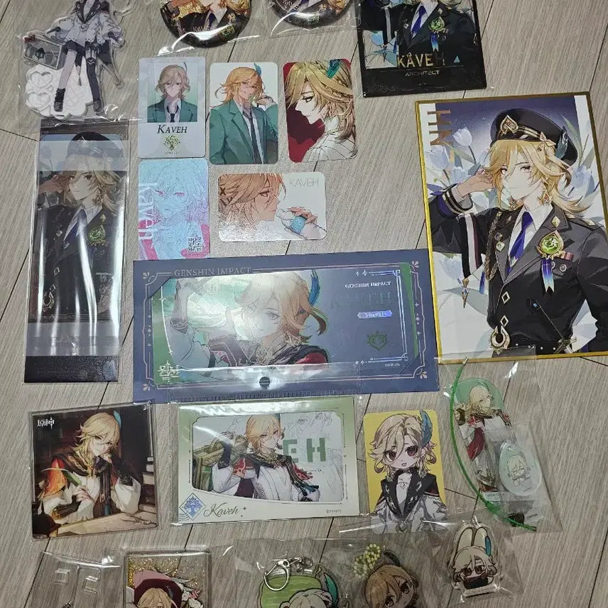 [BUNJANG] Genshin Impact Kaveh Goods Lucky Draw PVC Postcard / 원신 카베 굿즈 5만 특전  pvc 피카 포스트카드 등
