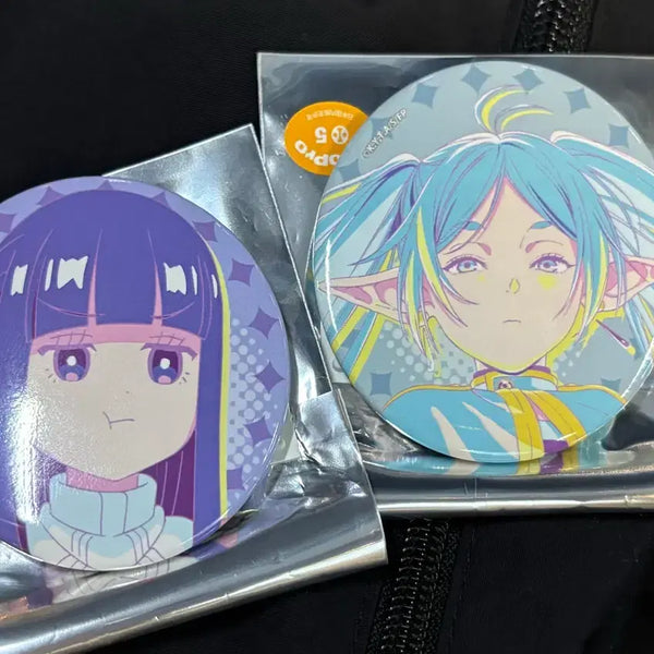 [BUNJANG] Frieren: Beyond Journey's End Retro Pop Frieren & Fern Can Badge Set / 장송의 프리렌 레트로 팝 프리렌 페른 캔뱃지