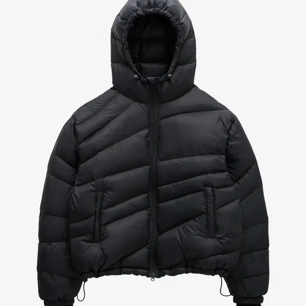 [BUNJANG] Mim The Wardrobe x Coin Seoul Diagonal Lining Down Jumper Padding / [2] 밈더워드로브 X 코인서울 다이애그널 라이닝 다운점퍼 패딩