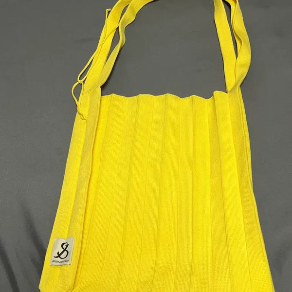 [BUNJANG] Joseph & Stacey Pleated Bag Medium Yellow / 조셉앤스테이시 플리츠백 노란색 (옐로우) 미디움