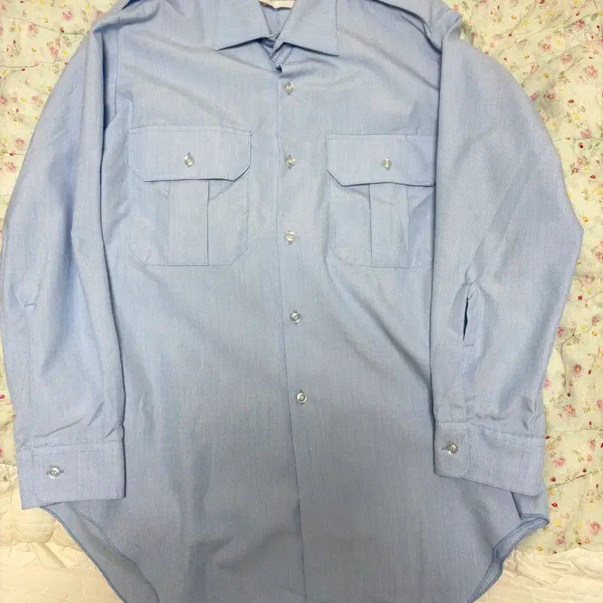 [BUNJANG] Australian Army Chambray Shirt 1989 Sky Blue (Size L) / [라스트] 80s 호주군 보급 샴브레이 셔츠, 군 보급품 (105 상당)