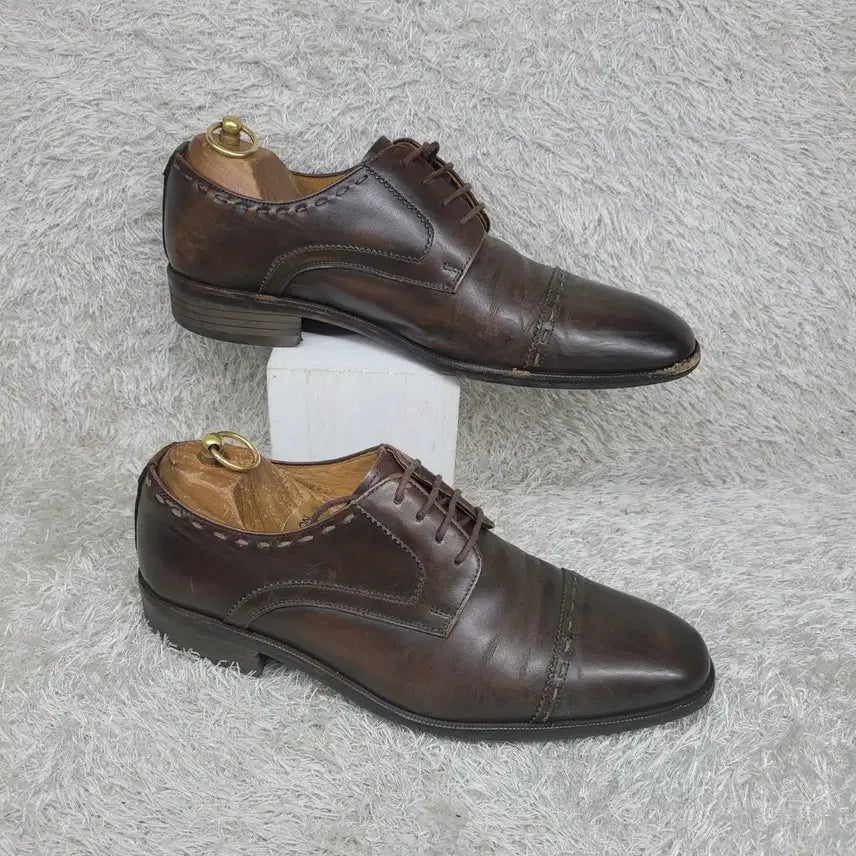 [BUNJANG] Bruno Magli Men's Brown Casual Shoes / 구제짱짱맨 255 브로노말리 남성 브라운 캐주얼 구두