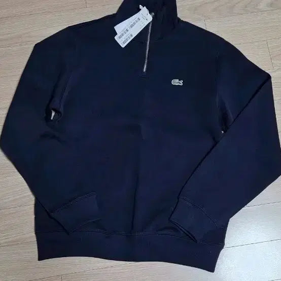 [BUNJANG] Lacoste Classic Fit Half-Zip Sweatshirt Navy Men's M / 라코스테반집업맨투맨