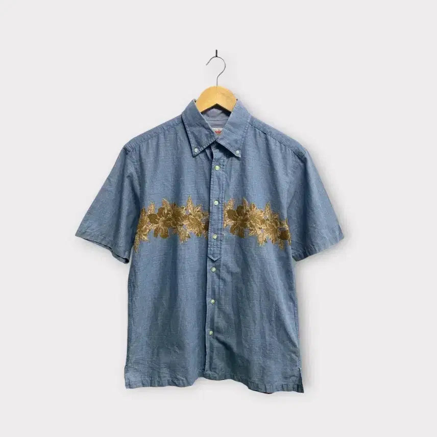 [BUNJANG] McGregor Denim Aloha Shirt M / 맥그리거 데님 알로하 셔츠 M