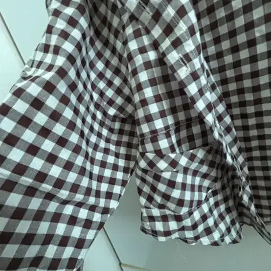 [BUNJANG] Brown Check Pattern Shirt / 갈색 체크무늬 셔츠