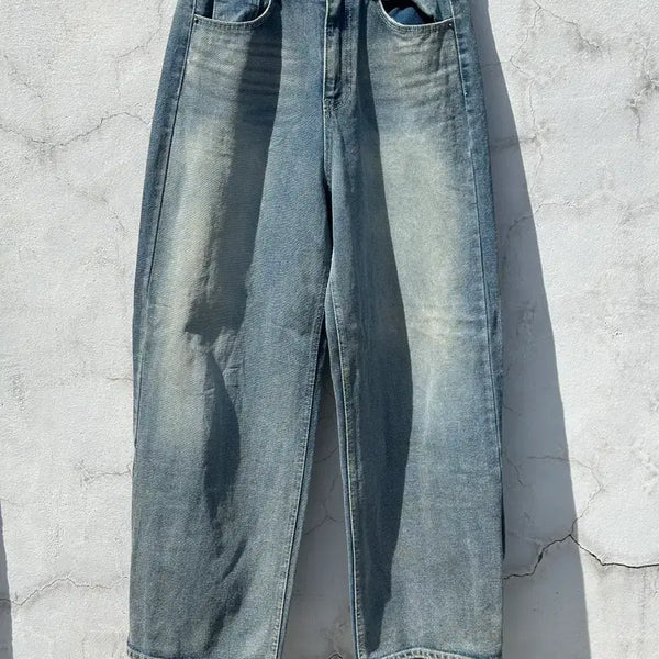 [BUNJANG] MAENIQUE Light Wash Wide Leg Denim Pants / [M] MAENIQUE 매니크 연청 와이드 데님 팬츠