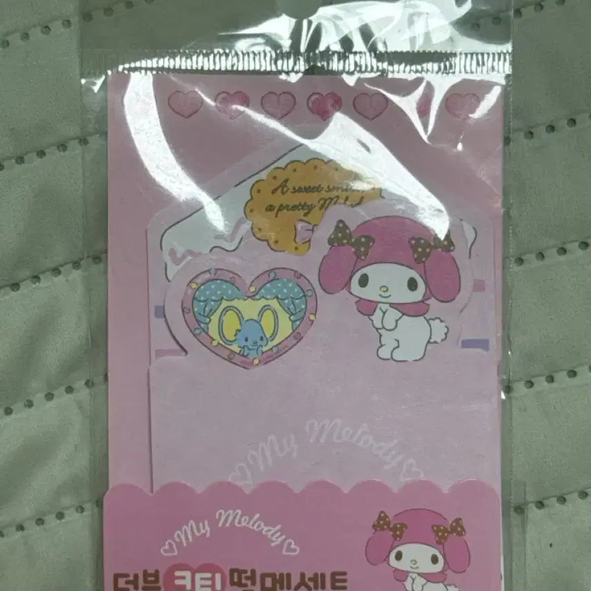 [BUNJANG] My Melody Double Cutie Memo Pad Set / 마이멜로디 더블 큐티 떡메모지 세트