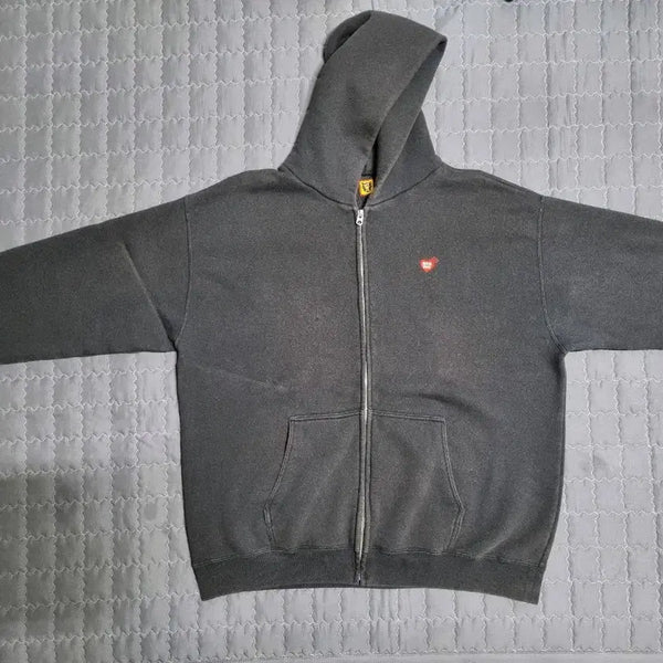[BUNJANG] Human Made Zip-Up Hoodie Black 2XL / 2XL 휴먼메이드 후드 집업 블랙