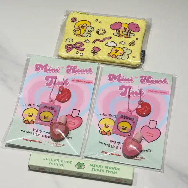 [BUNJANG] Merry Monde Minini Heart Tint Pouch / 새상품 메리몽드 미니니 하트 틴트 파우치